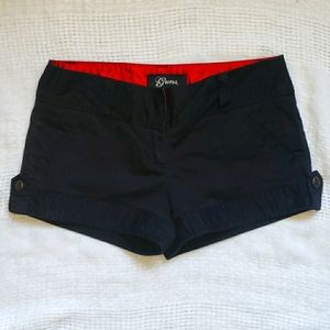 Guess Black Red Satin Shorts